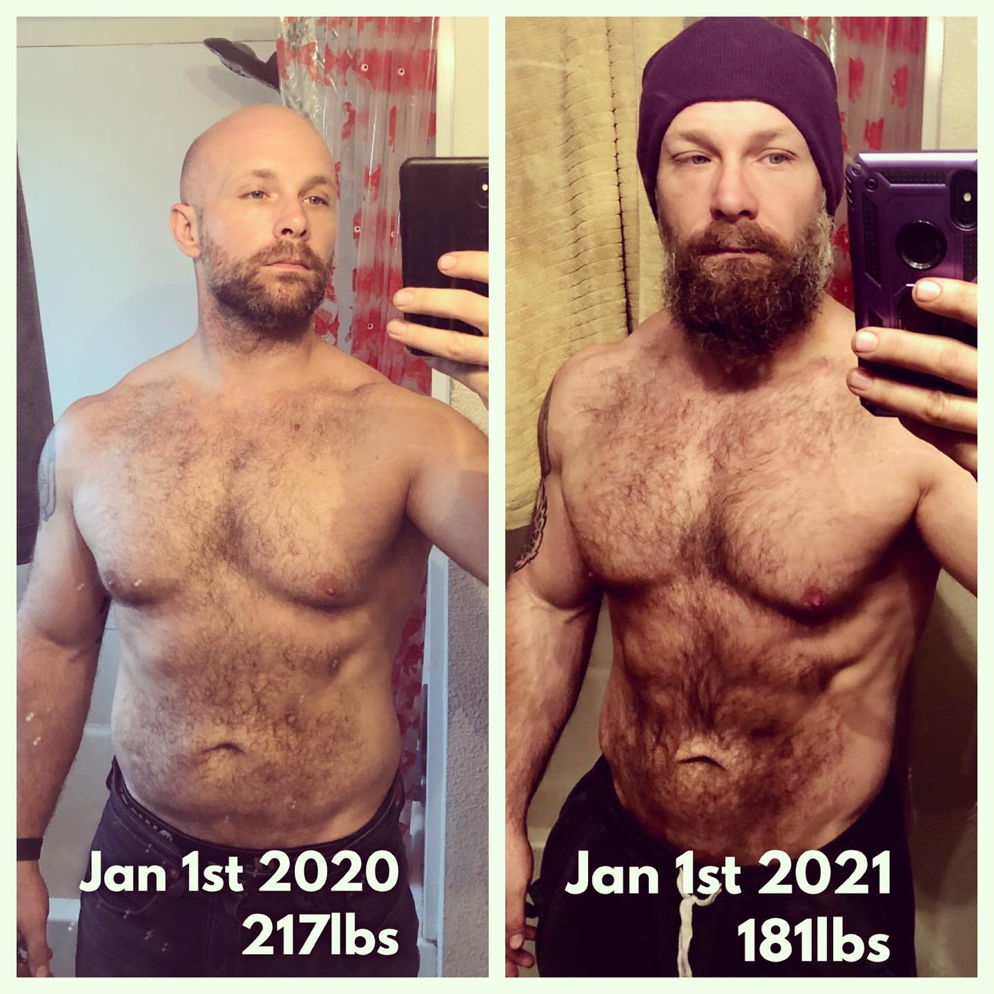 Before and after of mac