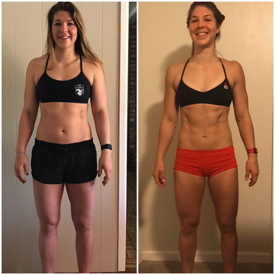 Before and after of Merissa